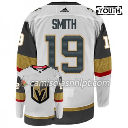 Camisola Vegas Golden Knights REILLY SMITH 19 Adidas Branco Authentic - Criança